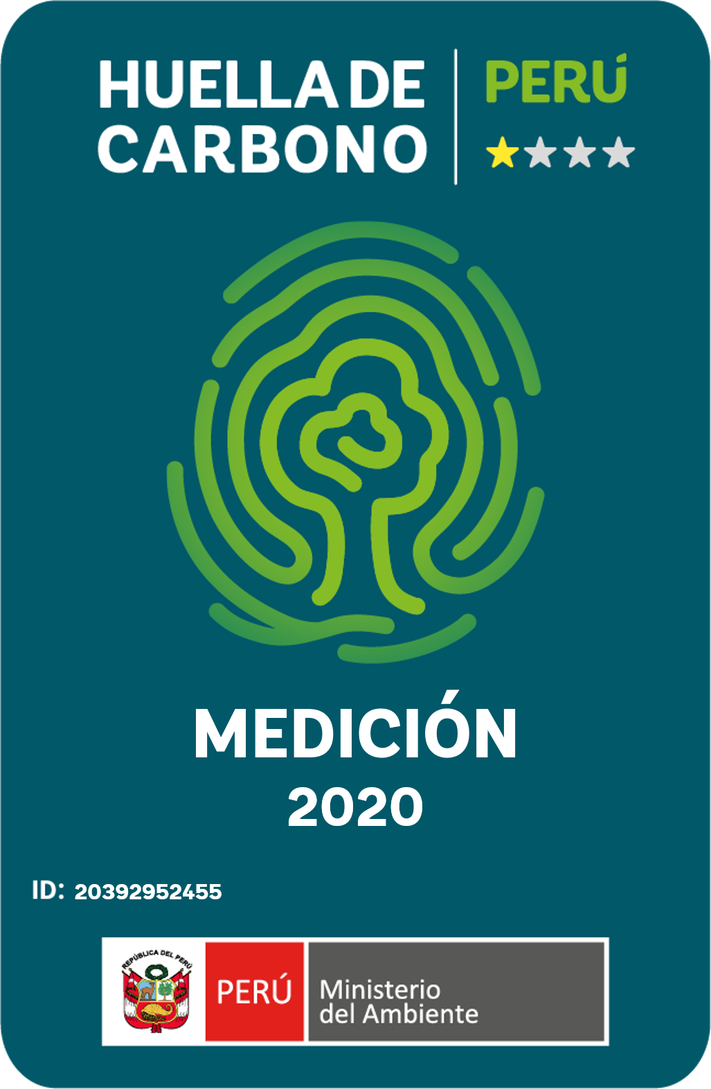 Certificación Huella de Carbono 1ra Estrella
